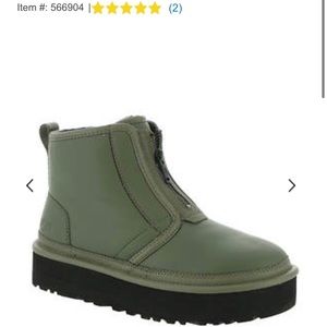 Ugg platform zip boots